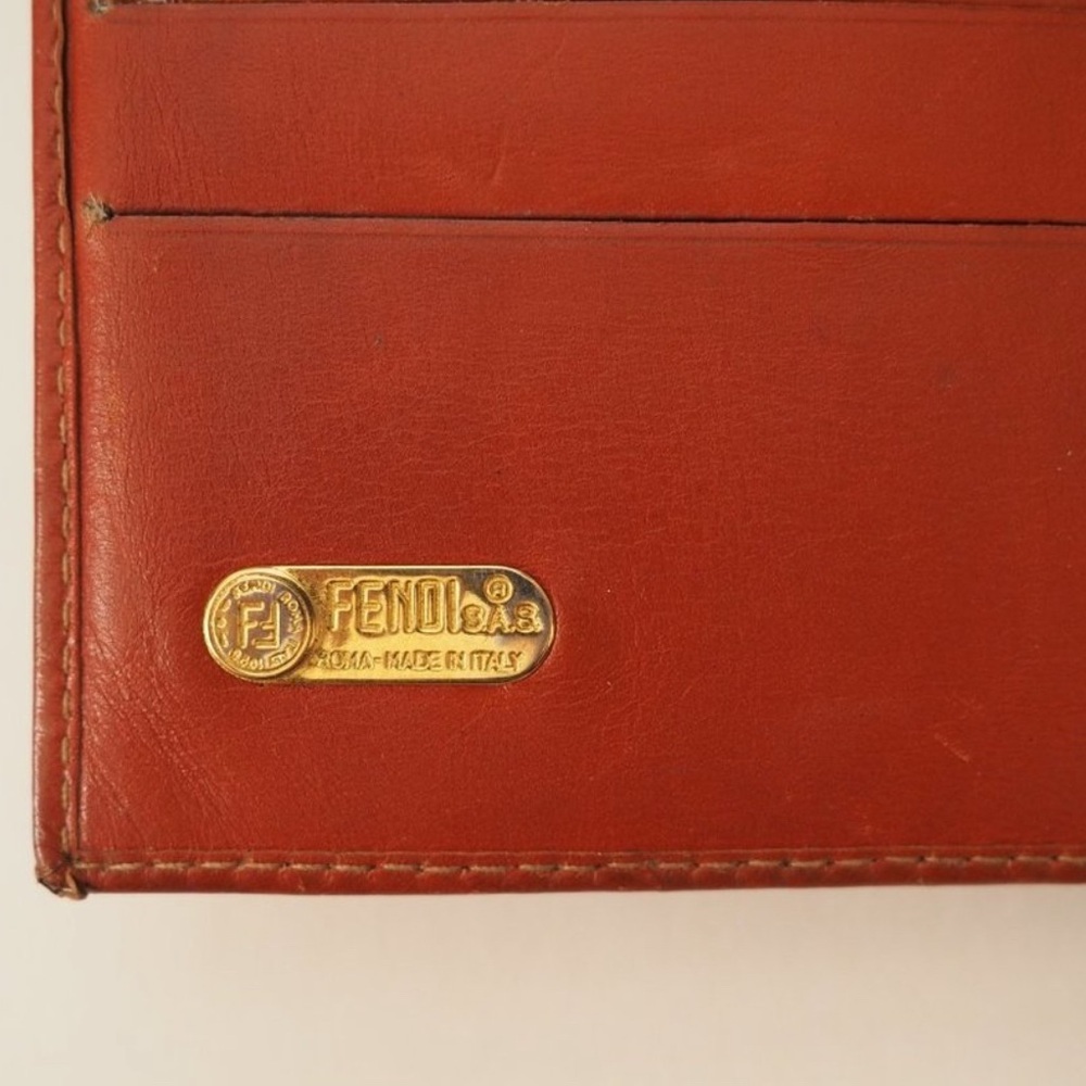 Fendi Pequin Stripe Bifold Wallet Vintage 1980s EUC - Picture 7 of 9